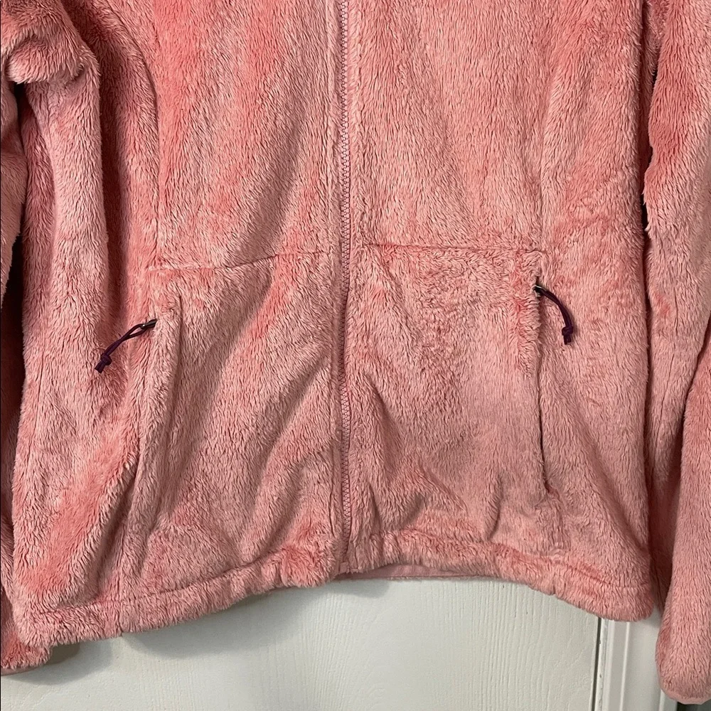 The North Face M Osito Bubble Gum Pink Fuzzy Fleece Jacket Size Medium Women - Picture 7 of 10